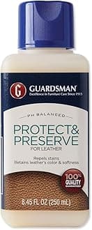 Guardsman Protect & Preserve Leather Protector for Leather Furniture & Car Interiors | Small Leather Goods and Leather Shoe Cleaner, 8.4 Fluid Ounces