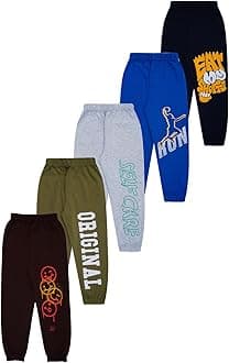 T2F Boy's Regular Fit Mid Rise Pants