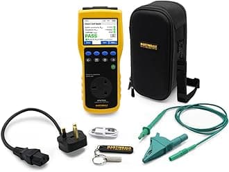 Martindale HPAT550 Handheld Portable Appliance Tester, Rechargeable, Colour Display, Class I & II Testing