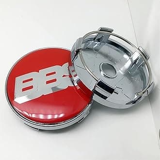 AAmronHub Centre Caps for BBS Wheel Center Caps&Waterproof 4Pcs 56mm, Dustproof Hubcaps for Rims, Car Styling Accessories,B