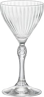 America '20s 4.75 oz. Nick & Nora Martini Glasses, Clear, Set of 4