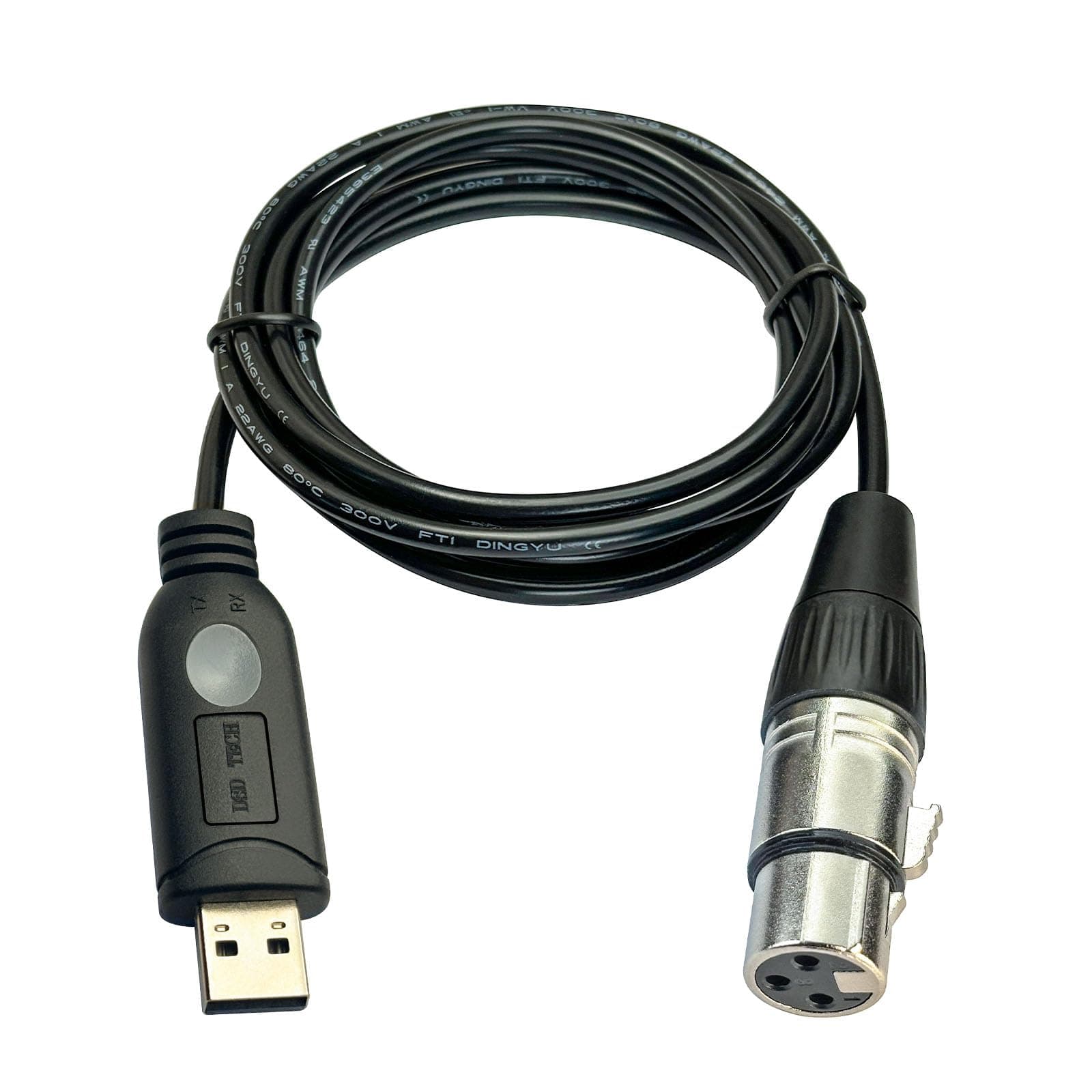 DSD TECH SH-AU20A USB to XLR Cable for Dynamic Microphones Such as Shure(5.9FT)