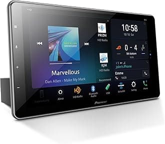 Pioneer DMH-WT8600NEX 10.1" Digital Multimedia Receiver - Wireless Apple CarPlay, Android Auto, Built-in Bluetooth, WiFi and Amazon Alexa, Floating Capacitive Touchscreen, Single-DIN