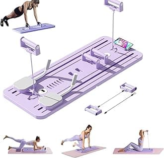 ORCHID M® Abdominal Board,Pilates Reformer Set,Multi-Purpose Foldable Pilates Reformer Board,High Strength Pilates Equipment Portable Fitness Board For Home Women Men（Gift hassock）