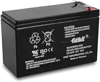 CASIL 12V 7AH CA1270 Security Systems 623 Replacement Battery 12V 7Ah