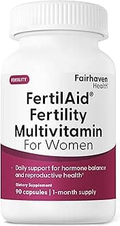 Fairhaven Health FertilAid for Women | Prenatal Vitamin Fertility Supplements for Women | Conception for Her with Vitex and Folate | Support Cycle Regularity and Ovulation* | 90 Capsules
