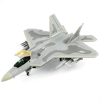 Classic USA F22 Raptor Fighter Attack Pre-Build Model 1:72 Aircraft Alloy Diecast Airplane Military Display Model Aircraft for Collection or Gift (FF 27th FS)