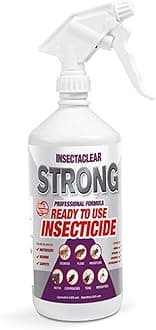 Insectaclear Strong 1L RTU insects, bedbugs, fleas, flies, moths, cockroaches, ticks, mosquitoes Mattresses, bedding, carpets