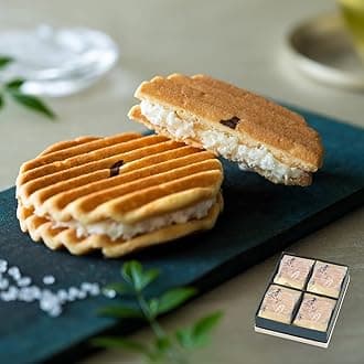 Kogetsu Senju Senbei PREMIUM 12-piece Set / Kyoto Japanese Confectionery Gift for Year-End Gifts, Thank You, Celebration, Return Gift, Offering, Sweets