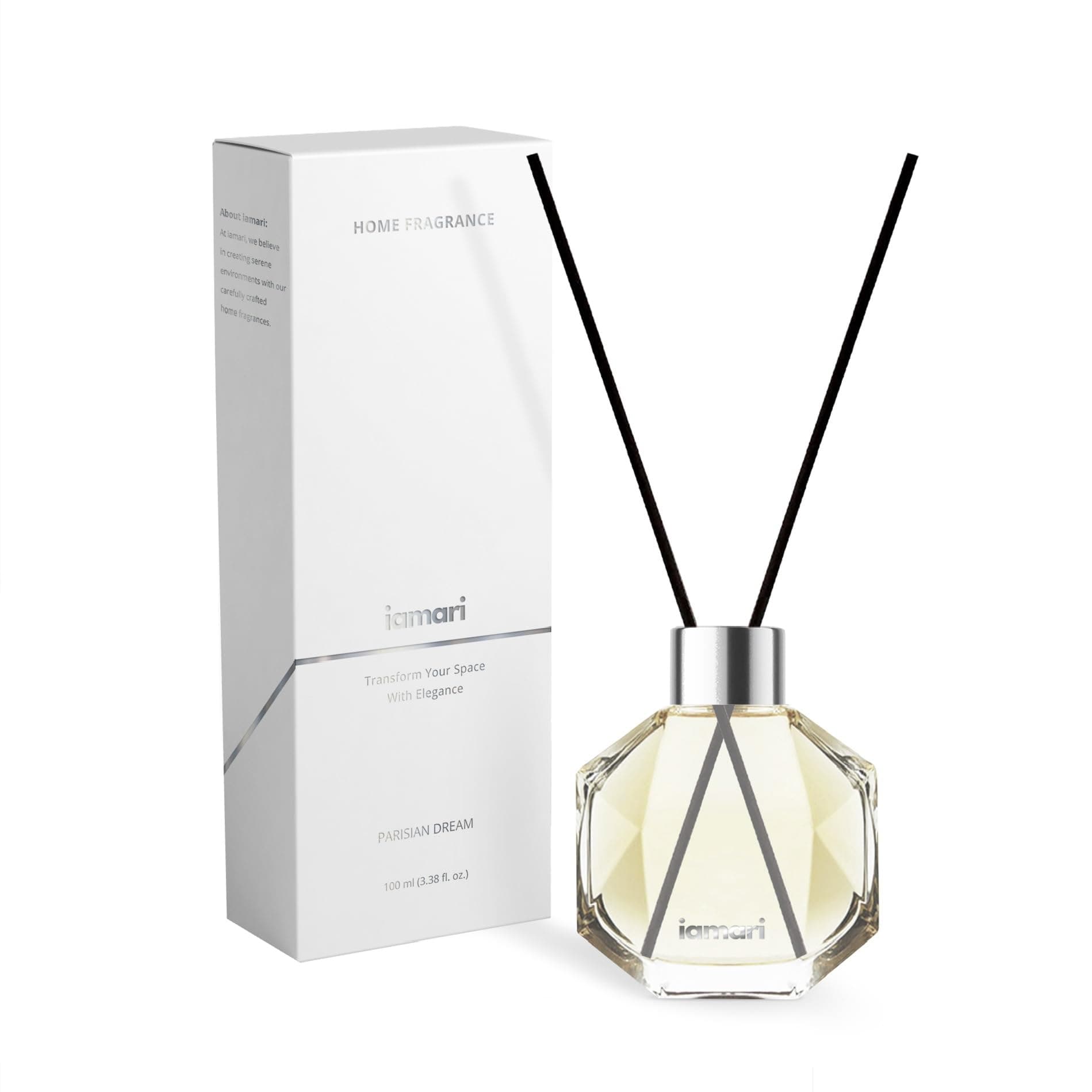 Parisian Dream Reed Diffuser – A Luxurious Blend of Peony, Raspberry & Musk, Inspired by an Iconic Parisian Fragrance, 100ml