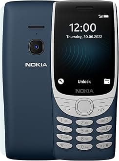 Nokia 8210 Feature Phone with 4G connectivity, large display, built-in MP3 player, wireless FM radio and classic Snake game (Dual SIM) – Dark Blue