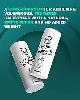 L3 Level 3 Styling Powder - Natural Look Mens Powder - Easy to Apply with No Oil or Greasy Residue (Small - 30 Grams, Light Hold)