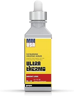 MMUSA Ultra Thermogenic Serum: Top Fat Burner & Metabolism Enhancer. Slim, Boost Energy, & Elevate Pre-Workout Performance. Muscle Support, Appetite Control. for Men & Women. Grape, 5.1 Fl Oz