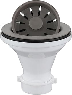 Karran QBSCN 3-1/2 in. Kitchen Sink Basket Strainer in Concrete