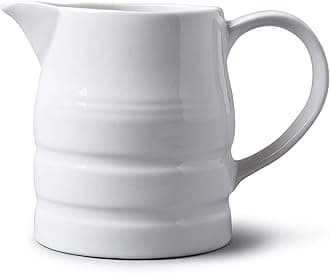 WM Bartleet & Sons 1750 T37 Porcelain Traditional Churn Jug 2 Pints-White