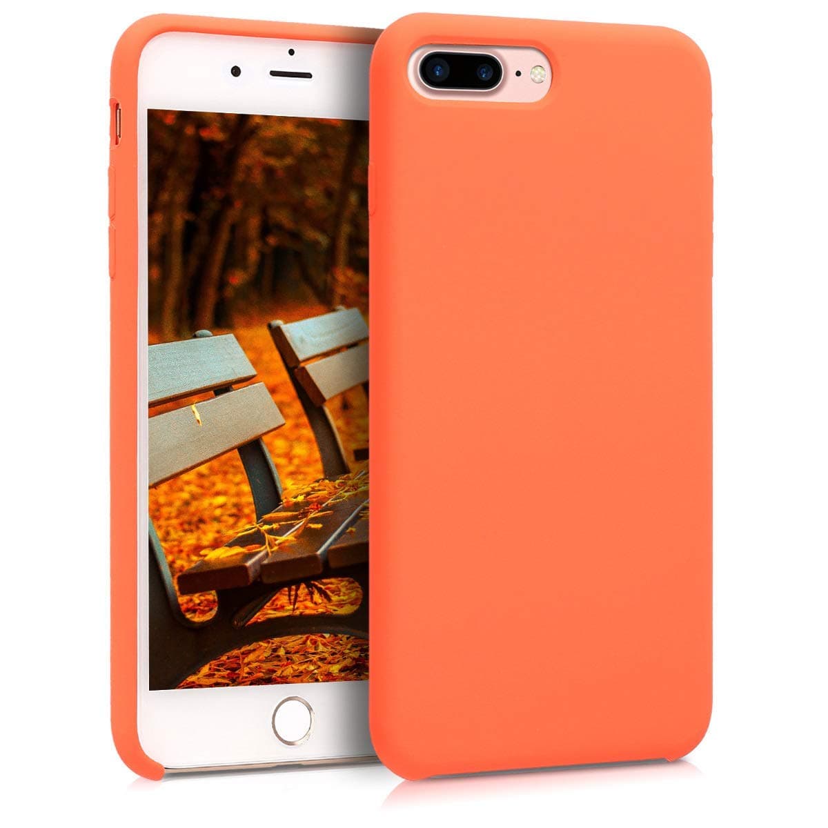 Nik caseNik case Back Cover for iPhone 7 Plus / 8 Plus (Soft|Silicone|Orange)