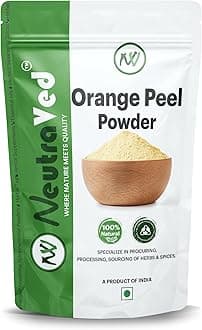 NeutraVed Orange Peel Powder Face Pack | Citrus Aurantium - For Tan Removal, Oil Control, Glowing Skin, Scars Removal, Boosten Collagen, Vitamin C - 200g