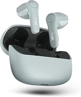 Newly Launched Airdopes Atom 81 Pro TWS in Ear Earbuds w/ 100hrs of Playtime, 4 Mics with ENx™, Beast™ Mode with 50ms Low Latency, 13mm Drivers, IWP™ Tech, ASAP™ Charge(Slate Fusion)