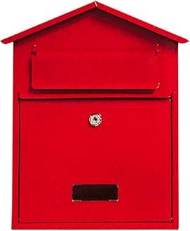 ***Free DELIVERY***Mailbox Postbox Letterbox Wall Mounted Lockable 2 Keys Steel Letter Box Post Box Secure Red Coloured