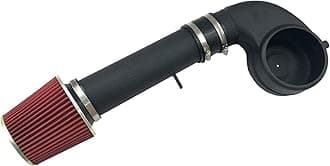Cold Air Intake Kit with Filter 1988-1995 Fit for Chevrolet GMC C/K/R/V C1500 C2500 C3500 K1500 K2500 K3500 for Suburban 1500 2500 Engine 4.3L V6 5.0L 5.7L V8 (Black Tube & Red Filter)
