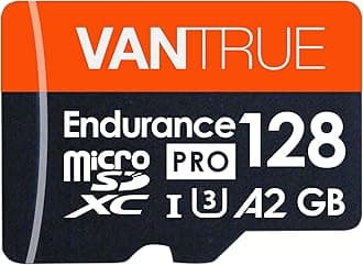 VANTRUE 128GB Micro SD Card U3 High Speed Class 10 UHS-I microSD Memory Card 4K UHD Video Recording Micro SD Card Drive Recorder Action Camera Surveillance Camera