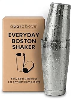 A Bar Above Professional Boston Shakers Set - 18 oz & 28 oz Weighted Cocktail Shaker Set For Bartenders - Pro Bar Shaker Made from Premium Stainless Steel 304. Essential Bar Tools For Drink Making