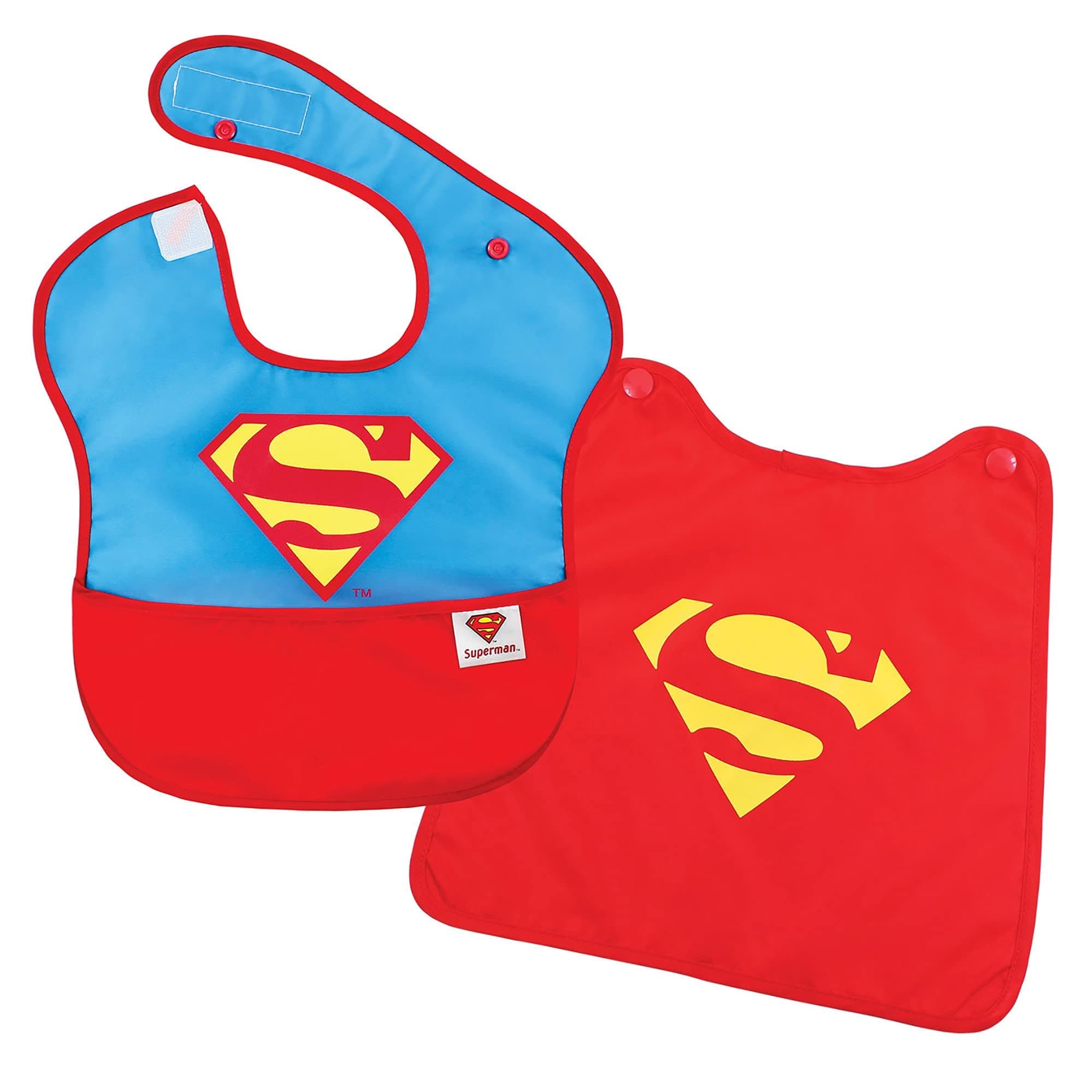 Bumkins DC Comics Super Bib with Cape, Superman, 6-24 Months by Bumkins
