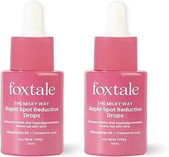 FoxTale (Pack Of 2) 3% Tranexamic Acid&Peptide Serum For Pigmentation|Reduces Marks&Hyperpigmentation|Fades Dark Spots|Brightens And Evens Out Skin Tone|All Skin Types|Men And Women - 30 Ml