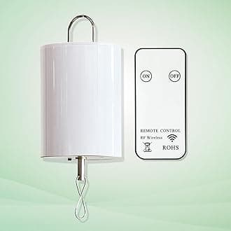 Fonmy Hanging Display Motor Rotating Motor w/ Remote Controller for Wind Spinner Hanging Decor Ornament Wind Chimes Battery Operated Motor-20 RPM Medium Speed