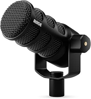RØDE PodMic USB Versatile Dynamic Broadcast Microphone with XLR and USB Connectivity for Podcasting, Streaming, Gaming, Music Creation and Content Creation
