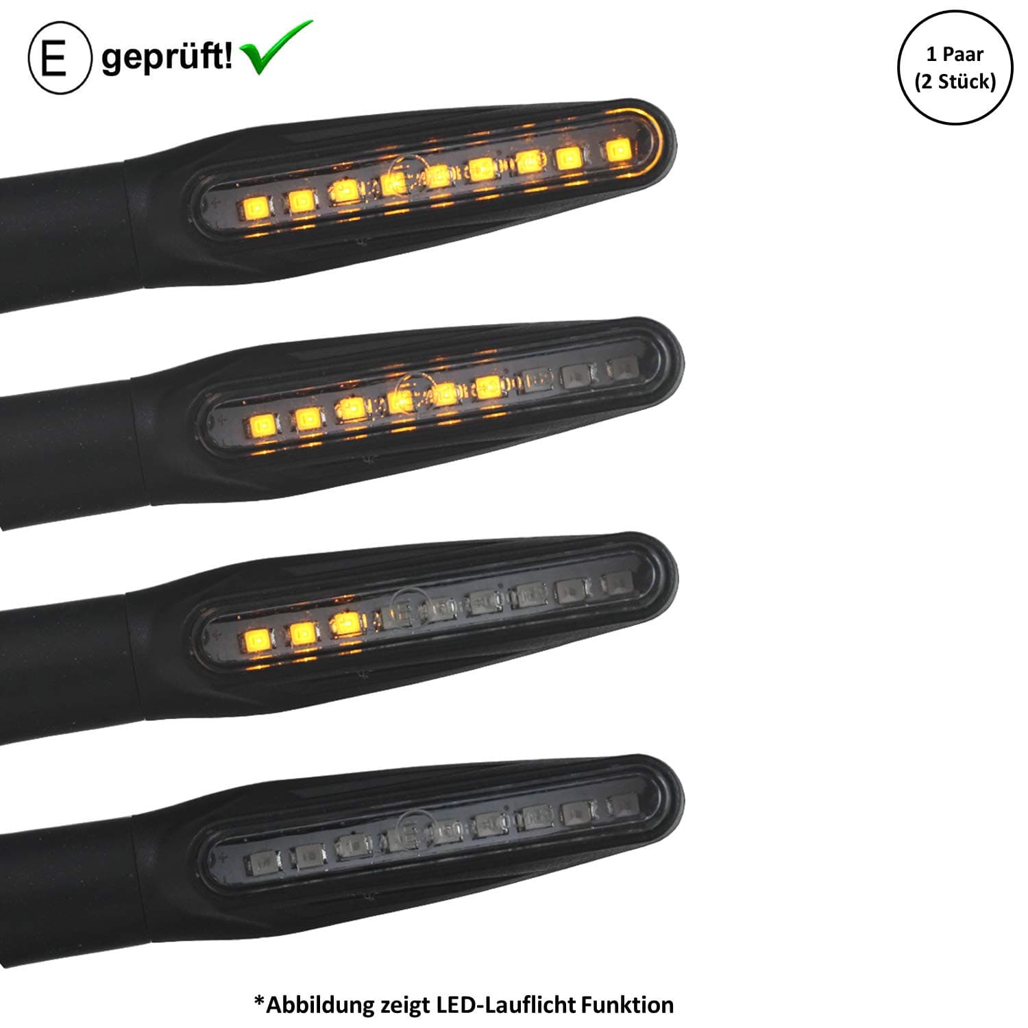 LED Indicator Ducati Monster 797, 797+, 821 695, 1000 (E-Approved/Pack of 2) (B7)