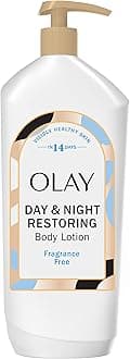 Olay Body Lotion for Women, Day & Night Restoring, 24hr Moisturizing & Deep Hydration, Absorbs Instantly, Penetrating Vitamin B3 Complex, For All Skin Types, Fragrance Free, 18 fl oz