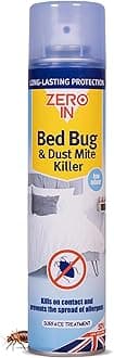 Bed Bug & Dust Mite Killer – Bed Bug Spray for Mattress, Bed Frames & Furnishings - Fast-Acting Aerosol Surface Treatment for Immediate Results - Prevents Allergies - 300ml