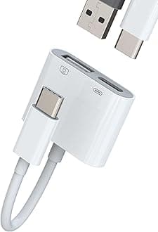 USB-C to USB Adapter for Apple iPhone15 Pro Max Plus for iPad Air Mini Macbook Compatible for Samsung Galaxy(2in1) Type Dongle OTG Charger Cable Accessories Thunderbolt Charging Converter Mouse Port