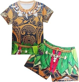 Dressy Daisy Boys Kids Maui Bathing Suit Swimwear Swimsuit Summer Pool Party Costume Outfits Set Size 8 077