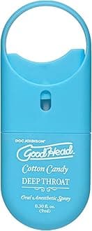 GoodHead - Deep Throat Spray to-Go - Numbs Throat - Relaxes Gag Reflex - for Adult Only, Cotton Candy - 0.30 fl. oz.
