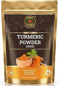 Spice Magic Turmeric Root Powder 7oz (200g) | Pure Ground Turmeric Root (curcuma) – for Curries, Soups, Teas, Masala & Golden Milk