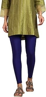 TWIN BIRDS Tailored Cut & Slim Fit Stretchable Nylon Elasthane Fabric Ankle Length Shimmer Leggings for Women