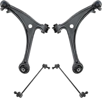 TRQ 4 Piece Suspension Kit Control Arms with Ball Joints Sway Bar Links for 2005-2010 Honda Odyssey