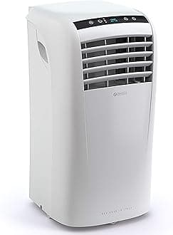 Olimpia Splendid 1960 01960 Dolceclima Compact 8 P Portable Air Conditioner Unit with Cooling, Fan, Dehumidifier 8.000 BTU/h, Gas R290, Design Made in Italy, White