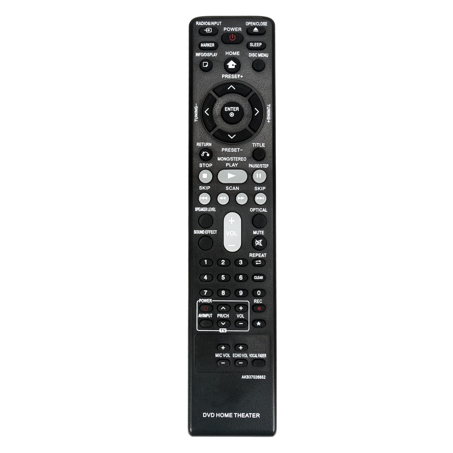 AULCMEET AKB37026852 Replace Remote Control Compatible with LG DVD Home Theater S43S3-W S43S3S S43S3W DH4130S S43S3-S DH4430P S43T1-S DH4530T S43S2S S63T1C S43S1W S43T1S S43S2-S S63T1-C S43S1-W