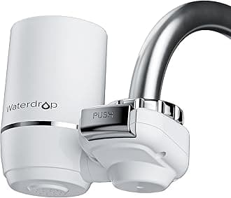 Waterdrop Sink Filter Water Faucet for Skin Care, Bathroom Faucet Filter, 320 Gallons, NSF Certified Water Purifier, 0.01μm Ultra-Filtration System, Reduces Chlorine Lead-Free Material, 1 Filter White