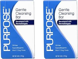 Purpose Gentle Cleansing Bar, 6-Ounce Bars (Pack of 2)