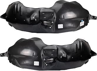 TRQ Front Inner Fender Liner Set Compatible with 2007-2014 Ford Expedition Lincoln Navigator FO1248129 FO1249129