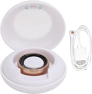 Fitness Tracker Smart Ring, Wearable Smart Ring Sleep Monitoring Rechargeable IP68 Waterproof with APP for Women for Christmas Gift