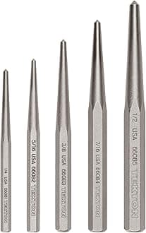 TEKTON Center Punch Set, 5-Piece (1/4-1/2 in.) | PNC95002 | Made in USA