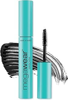 Enhance and Define Megawear Mascara, Gentle Gel Volumizing Formula that Promotes Full & Healthy Lashes, Enriched with Soy Protein & Panthenol, Cruelty-Free & Vegan - Black