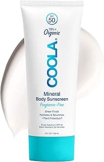 COOLA Organic Mineral Sunscreen Sunblock Body Lotion, Dermatologist Tested Skin Care for Daily Protection, Vegan and Gluten Free, 5 Fl Oz
