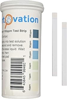 Hydrogen Peroxide H2O2 0-100 ppm Test Strip Kit, Low Level [Vial of 100 Strips]