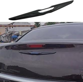Kolya Glossy Black Exterior Rear Door Trunk Lid Center Emblem Badge Cover Molding Trim for Chrysler 300 300C Accessories 2011-2023